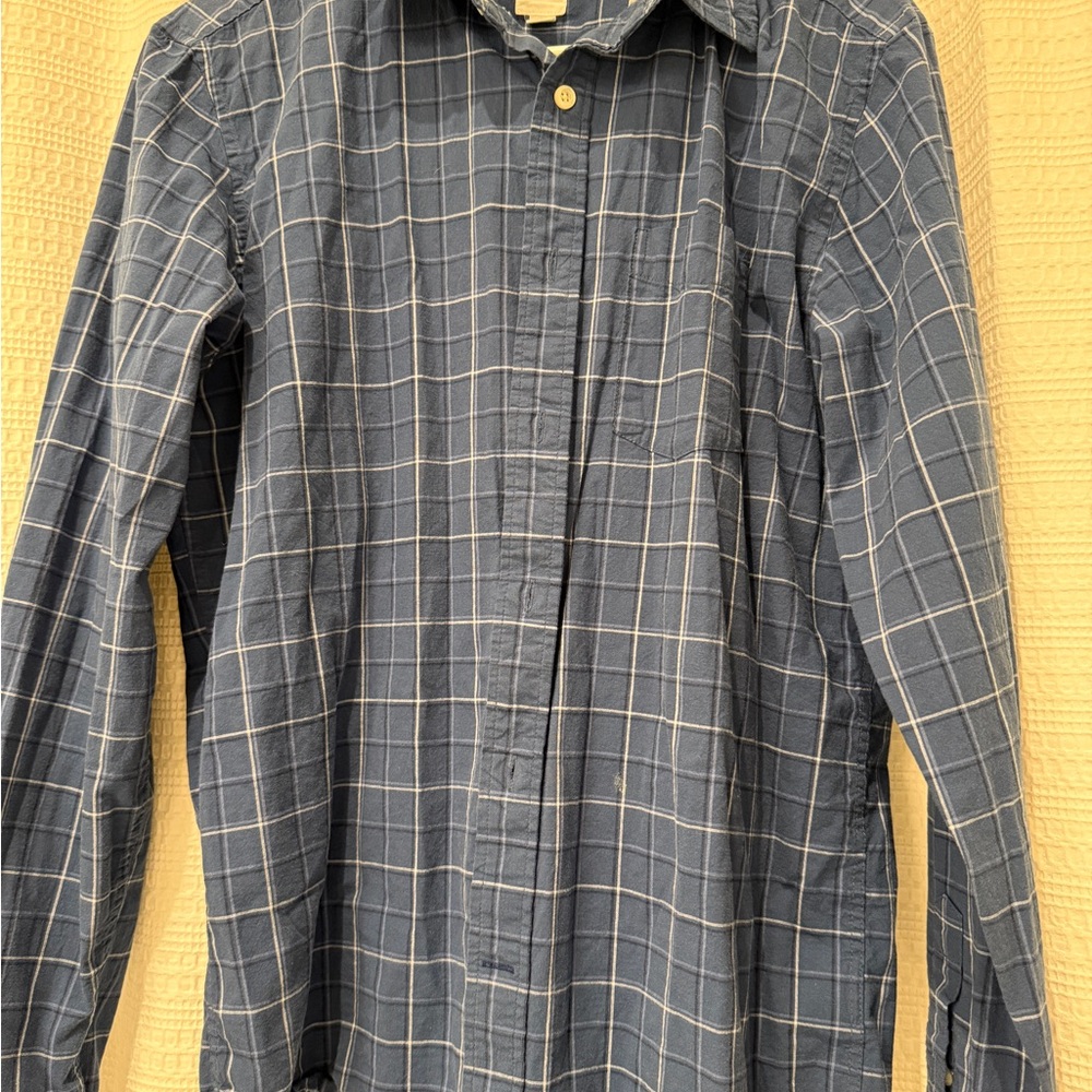 GAP Blue and White Casual Button Down Shirt
